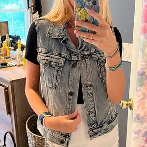 Indigo J Crew Jean vest